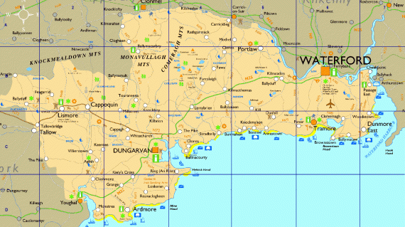 Map of Co. Waterford (Click to Zoom)