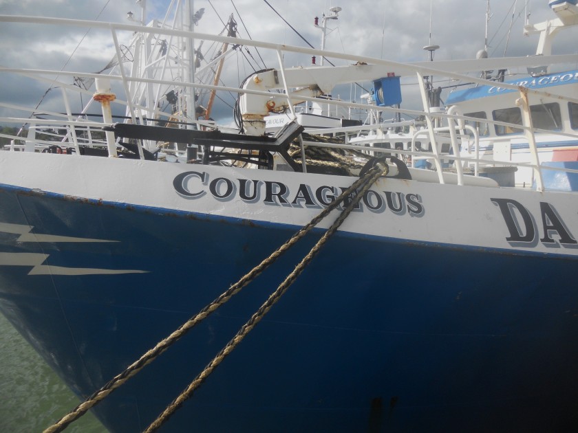 Courageousness moored in Dunmore East, Co. Waterford
